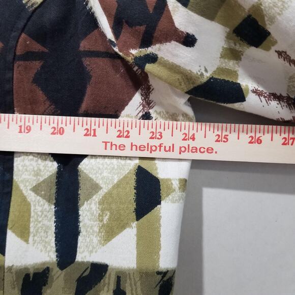 New Direction Jacket Womens 3X Multicolor Aztec Print Cotton 3/4 Sleeve Boho - Picture 6 of 8